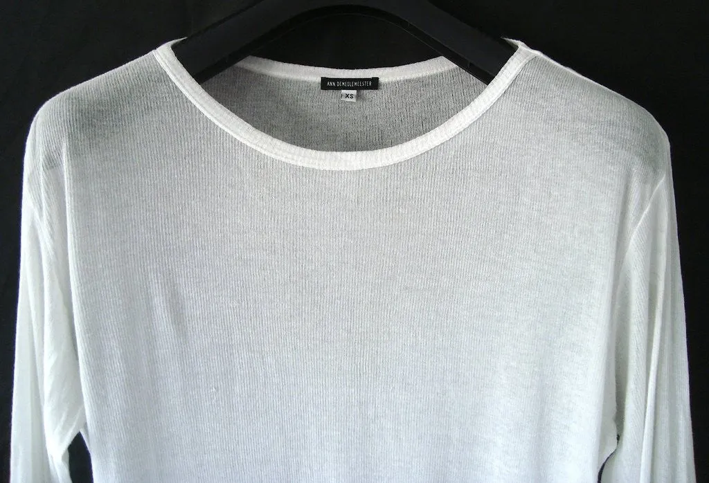 2009 Fine Cotton 'Aura' Sweater with Raw Hems