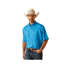 Ariat Men's Venttek Classic Fit Brilliant Blue Shirt