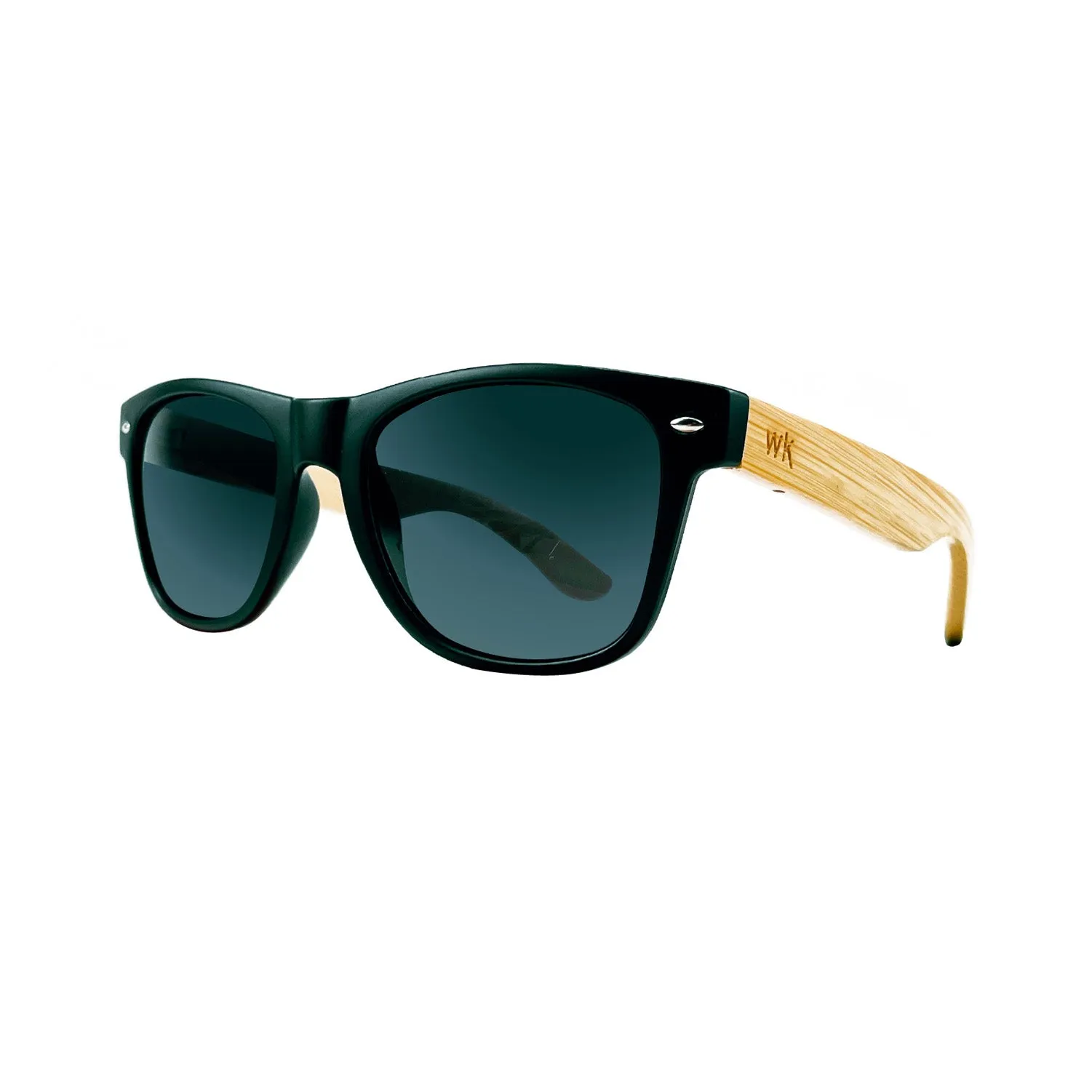 Bamboo Sunglasses Polarised for Men and Women - Black
