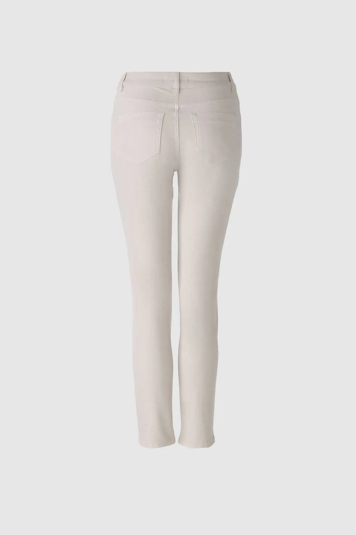 Baxtor Cropped Jegging in Light Stone