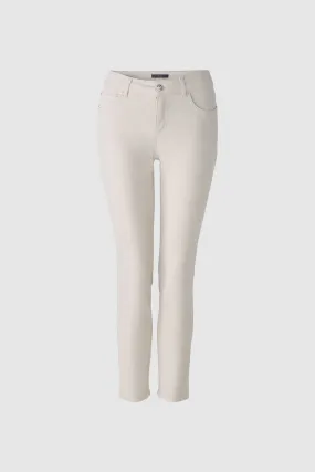 Baxtor Cropped Jegging in Light Stone