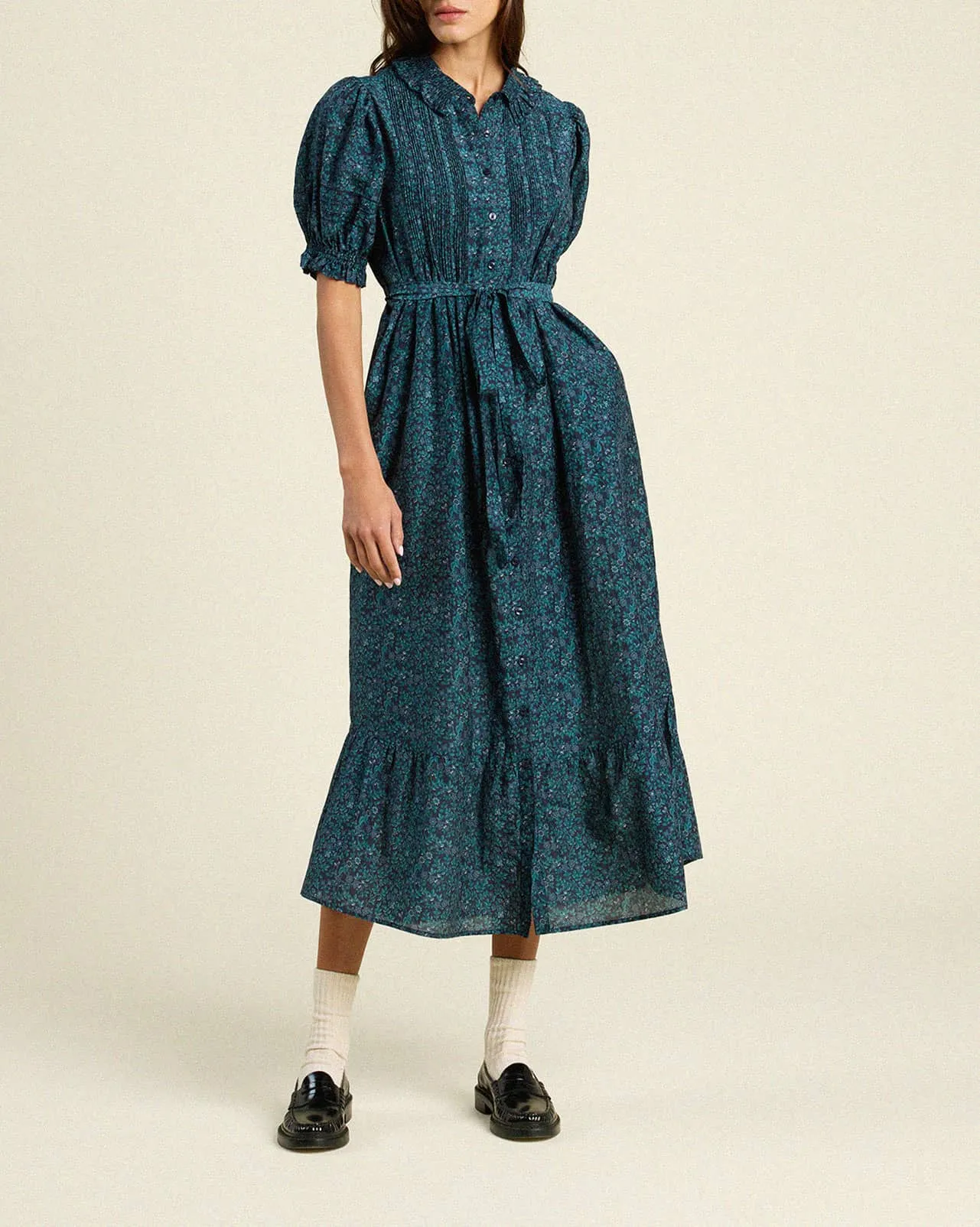 Camille Dress Blue Ridge Ditsy