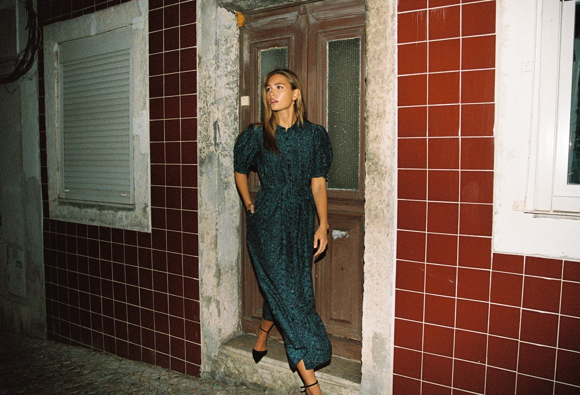Camille Dress Blue Ridge Ditsy