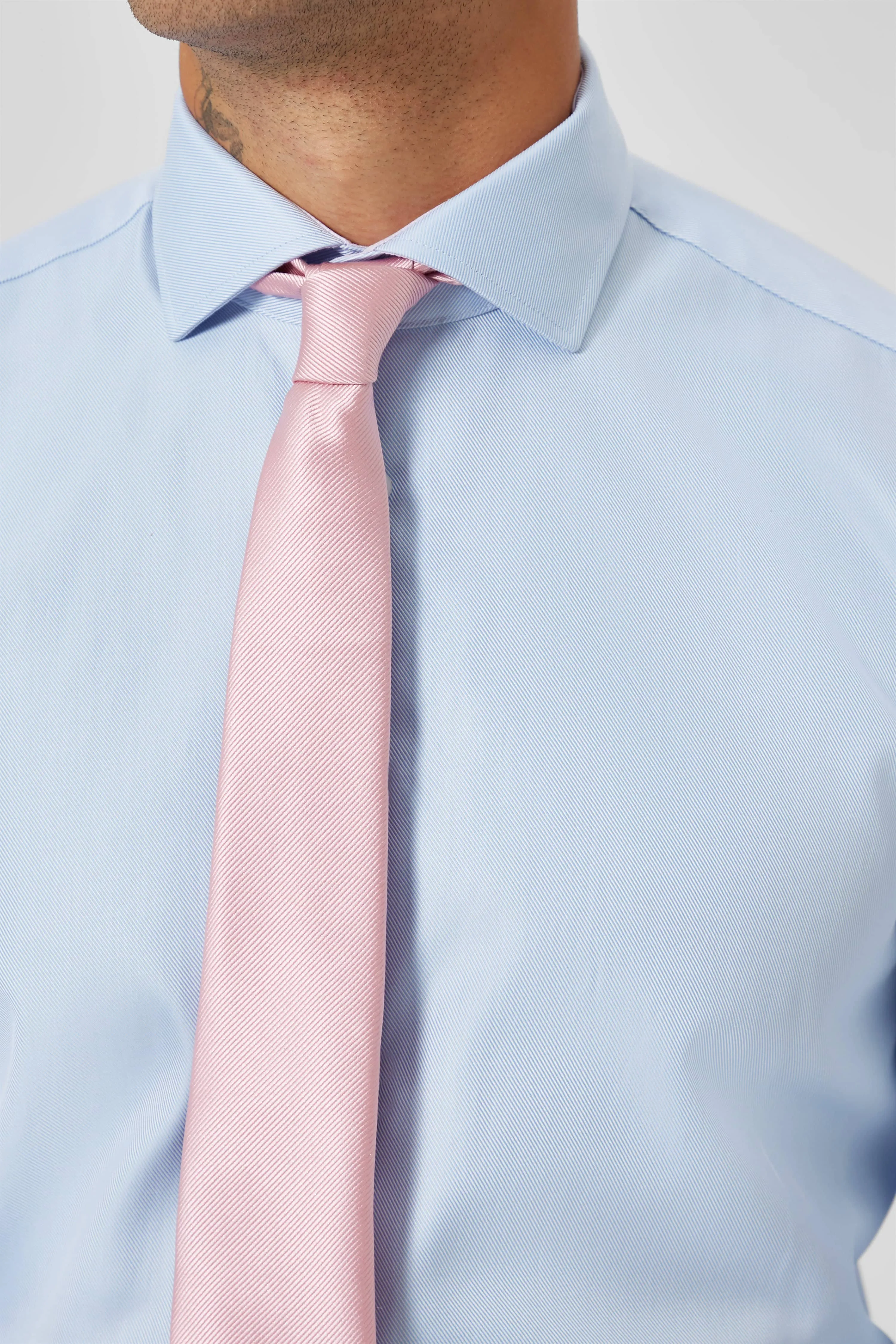 Canfield Slim Fit Blue Cotton Single Cuff Shirt - ARCHIVE