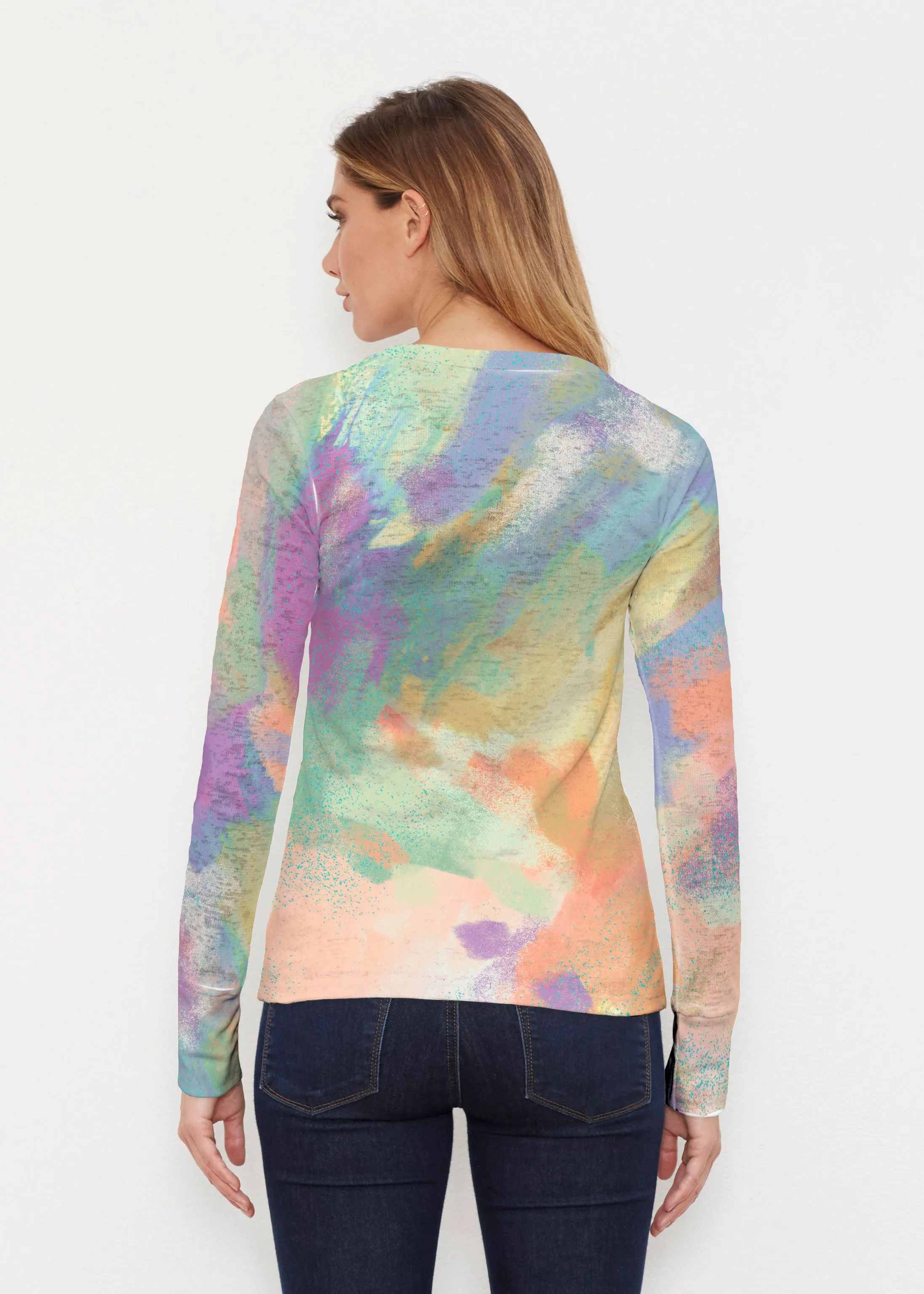 Chalk Of Dreams (17278) ~ Thermal Long Sleeve Crew Shirt