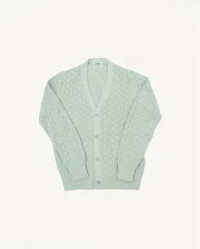 Classic Cardigan Domino - Seafoam