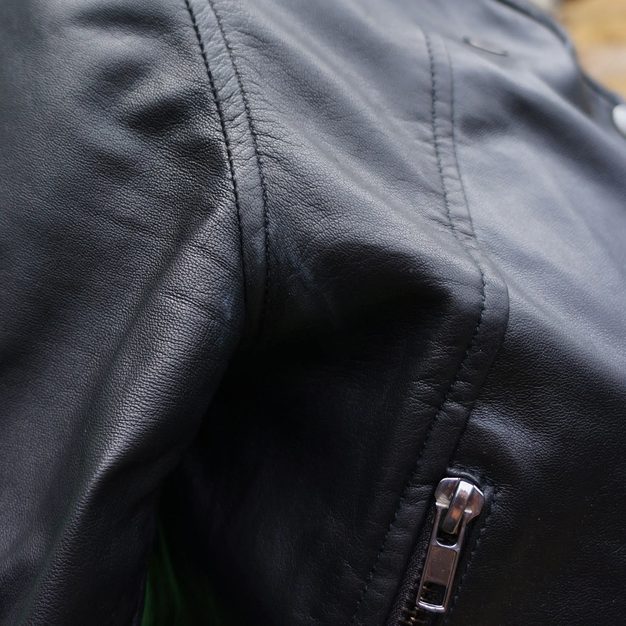 COP COPINE LEATHER BOMBER MOTO JACKET