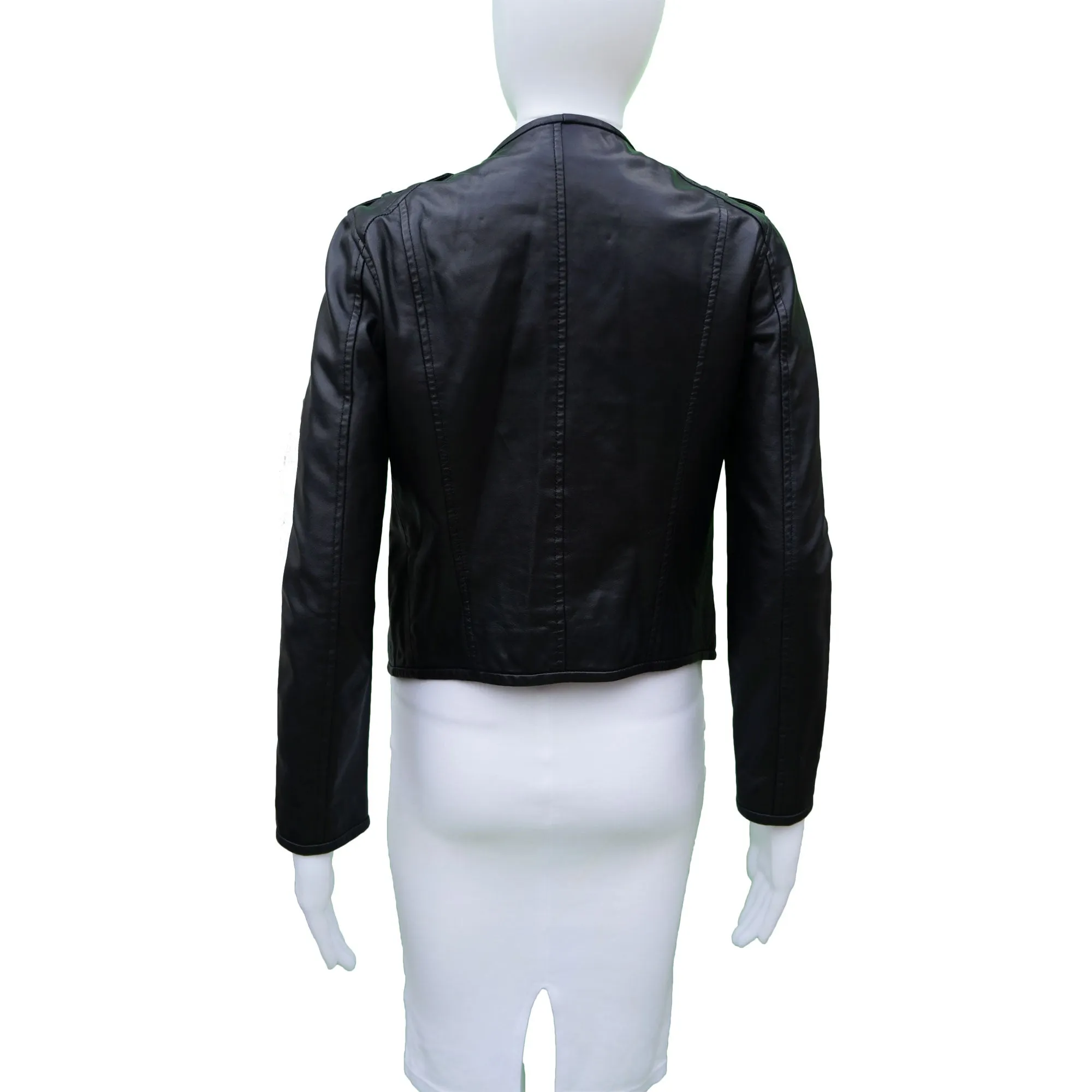 COP COPINE LEATHER BOMBER MOTO JACKET