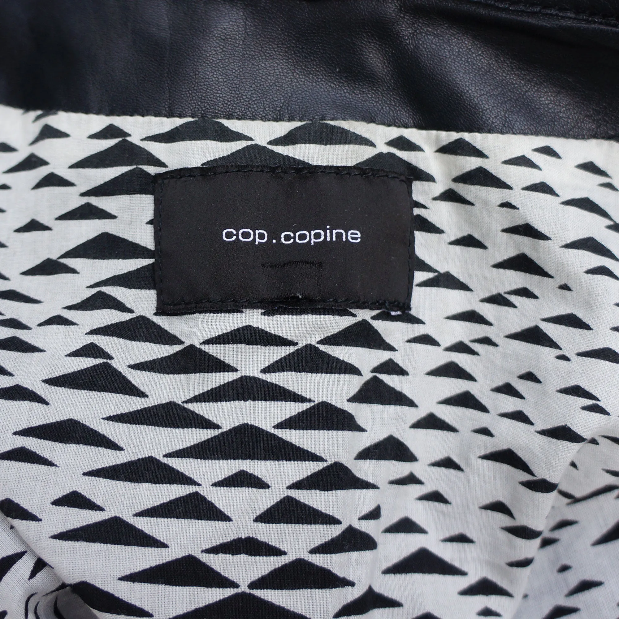 COP COPINE LEATHER BOMBER MOTO JACKET