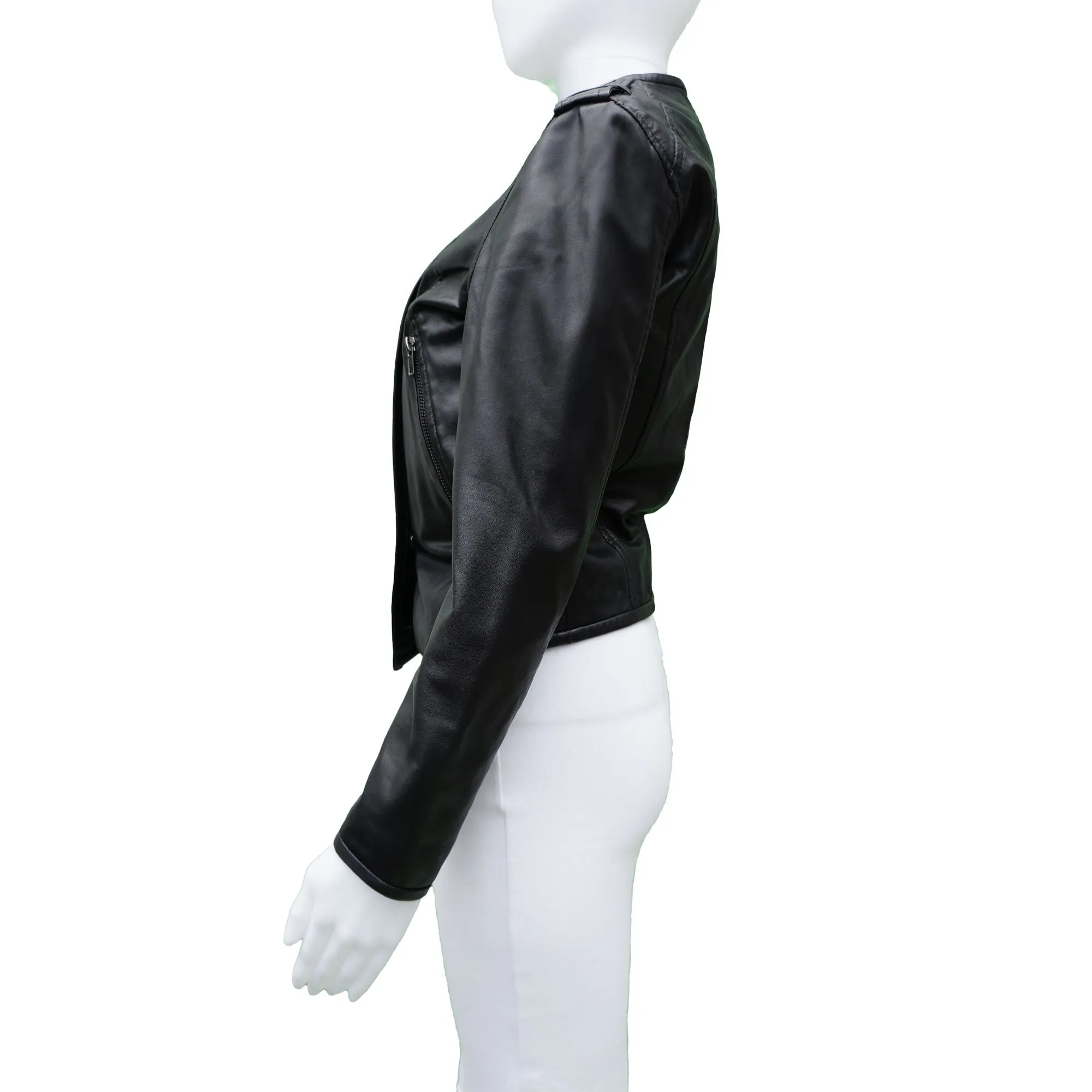 COP COPINE LEATHER BOMBER MOTO JACKET