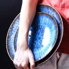 Dinner Plates - Helix Nebula Large & Medium (4 Piece Dinner Plate Set)