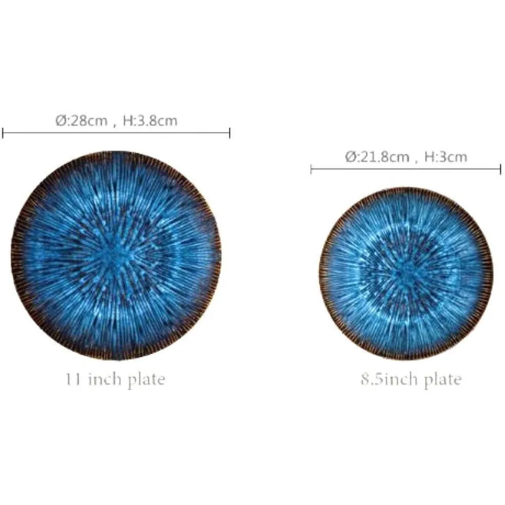 Dinner Plates - Helix Nebula Large & Medium (4 Piece Dinner Plate Set)
