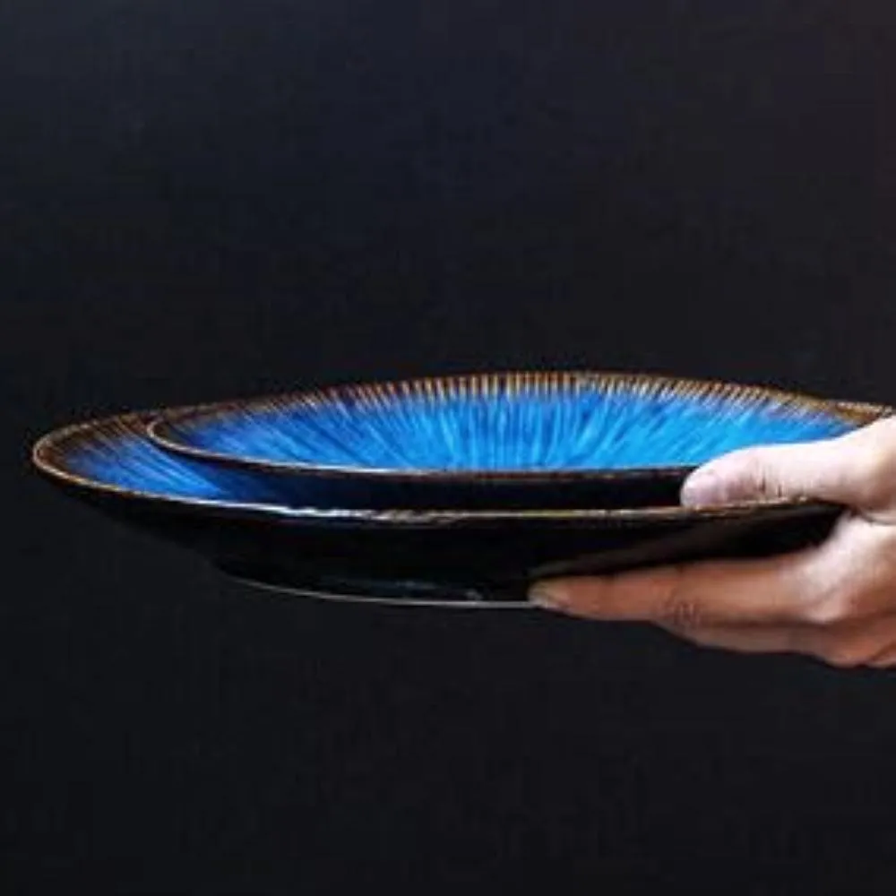 Dinner Plates - Helix Nebula Large & Medium (4 Piece Dinner Plate Set)