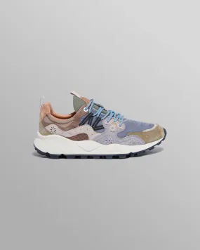 Flower Mountain - Khaki And Grey Suede And Technical Fabric Trainers