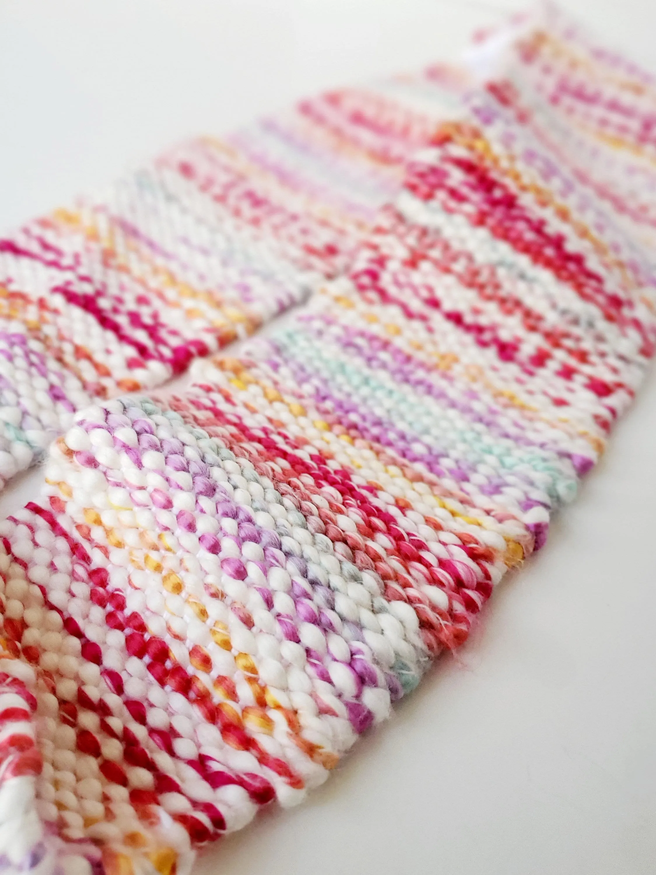 INFINITY SCARF 2, Handspun Art Yarn, Weaving and Fiber Arts, Scrap Yarn, Yarn, woven scarf
