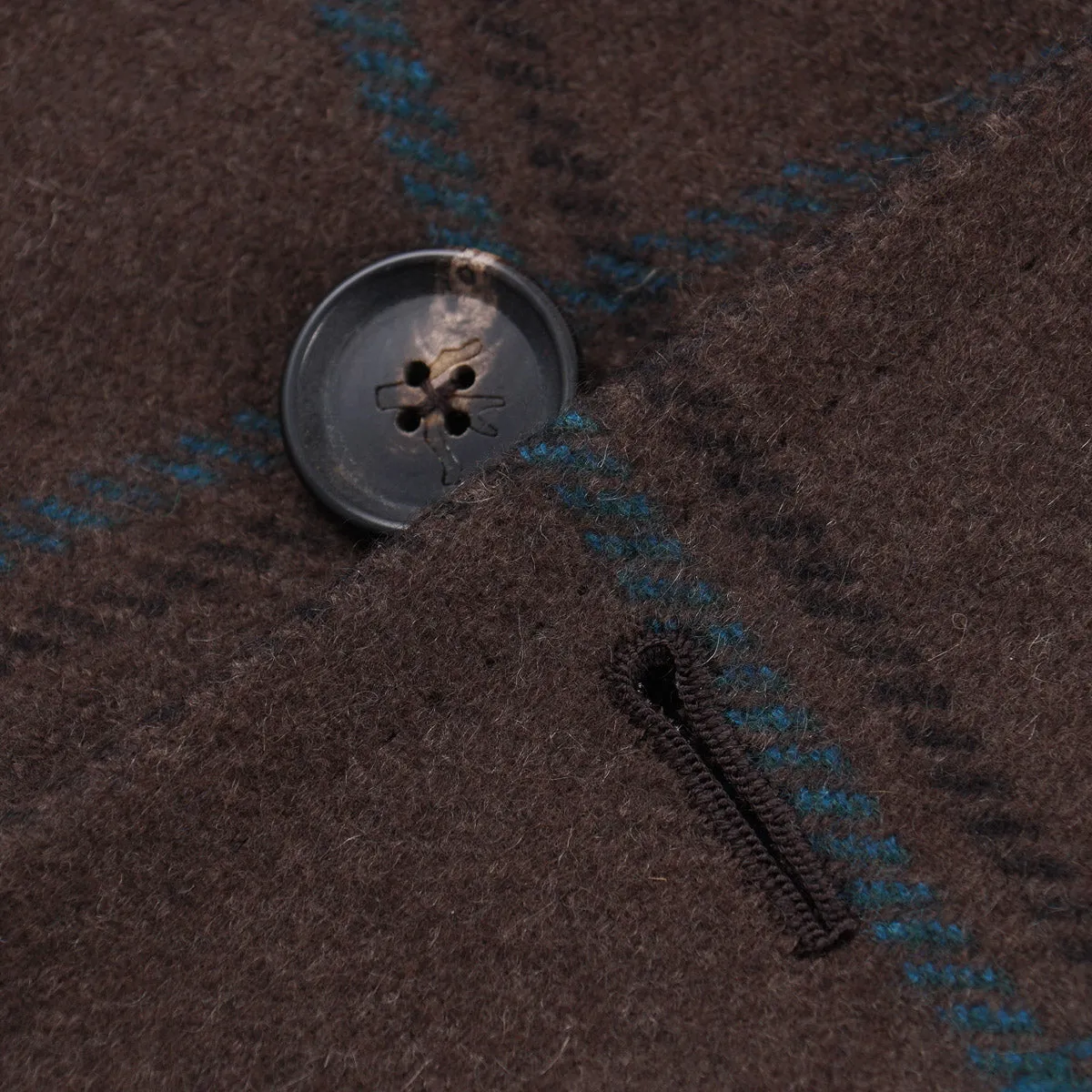 Isaia 'Marshall' Aqua Cashmere Overcoat