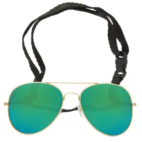Lexi & Me Dog Sunglasses Aviator Black/Gold