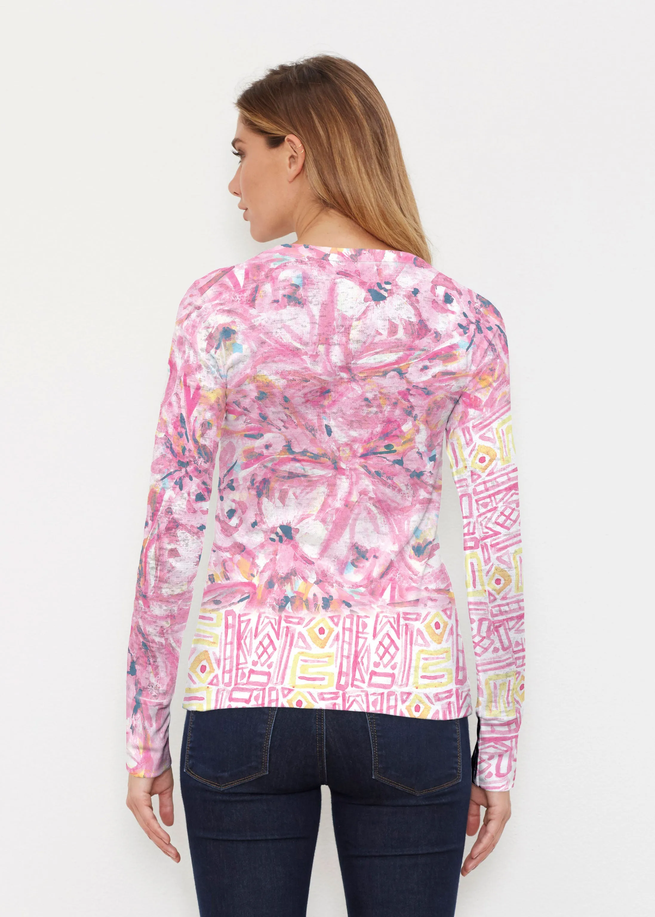 Lilly Pink (17250) ~ Thermal Long Sleeve Crew Shirt