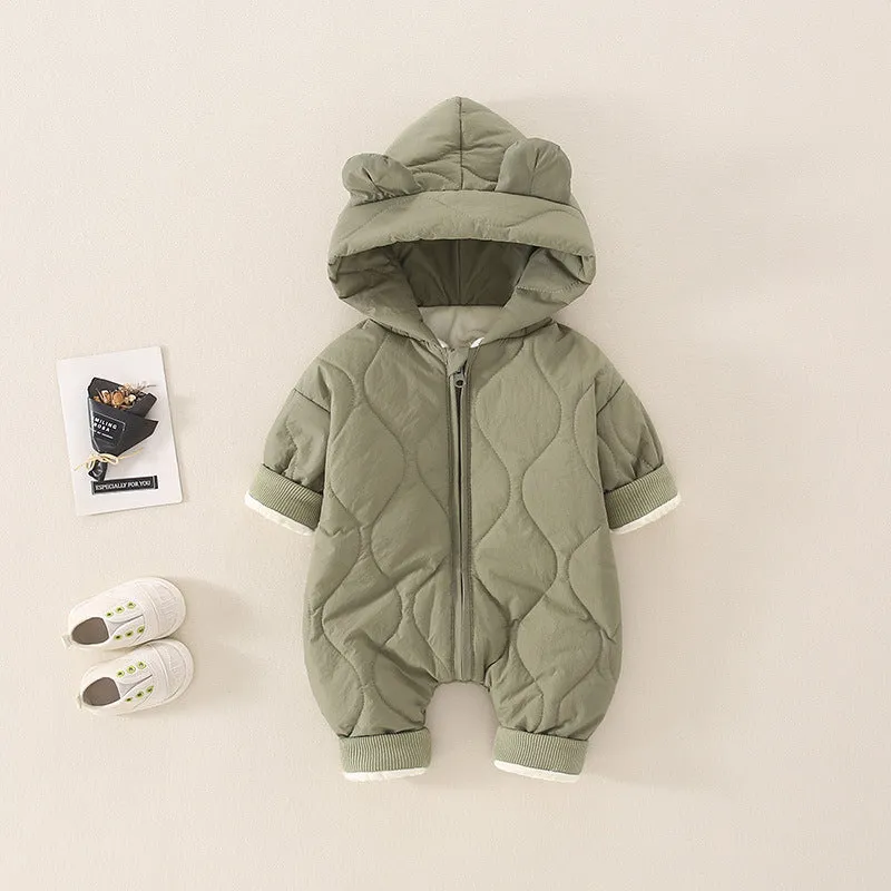 Little Gigglers World Baby Autumn Winter Rompers Thermal