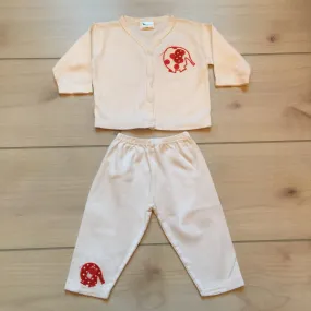 Magpie Baby Elephant Applique Outfit