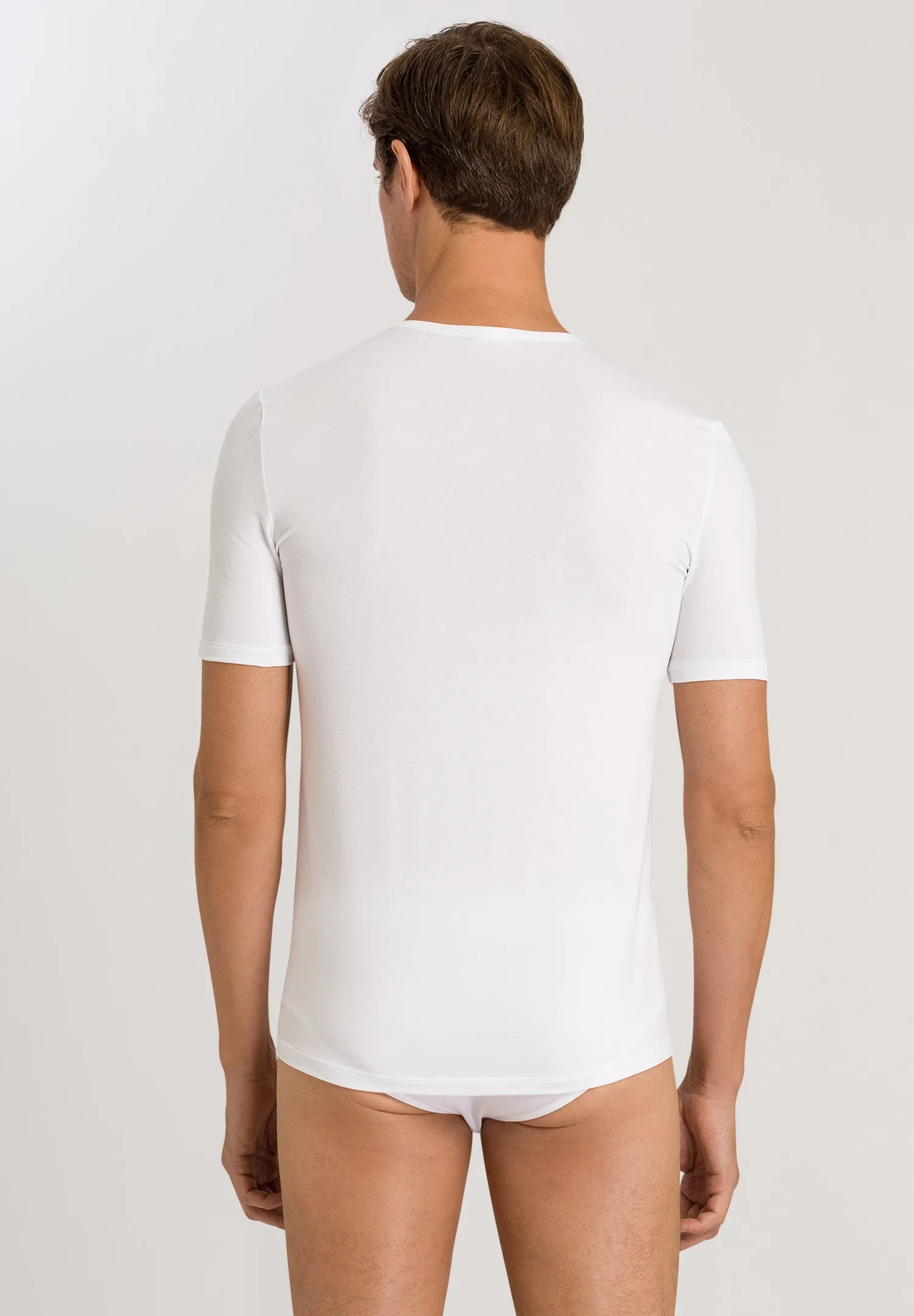 Natural Function V-Neck Tencel Fitted T-Shirt | White 73185-101