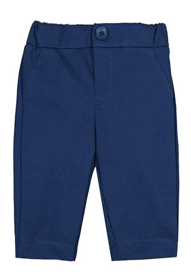 Navy Milano Stitch Trousers