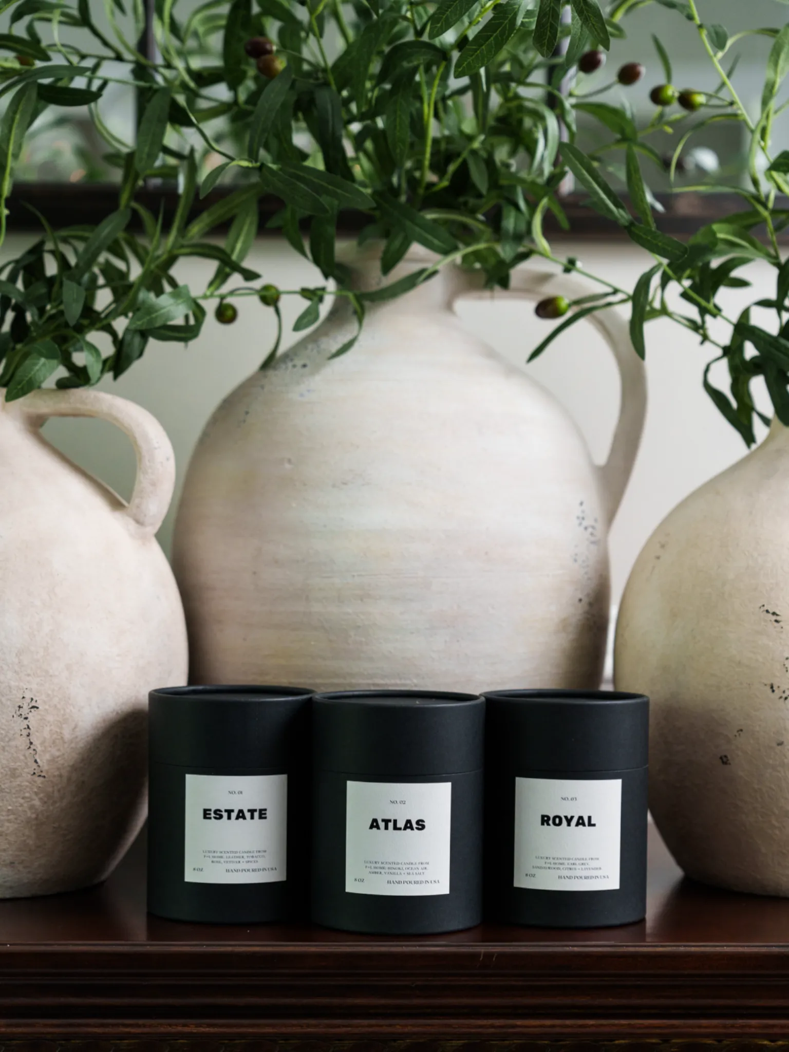 No. 01 Estate 8oz Soy Luxury Candle from F L Home