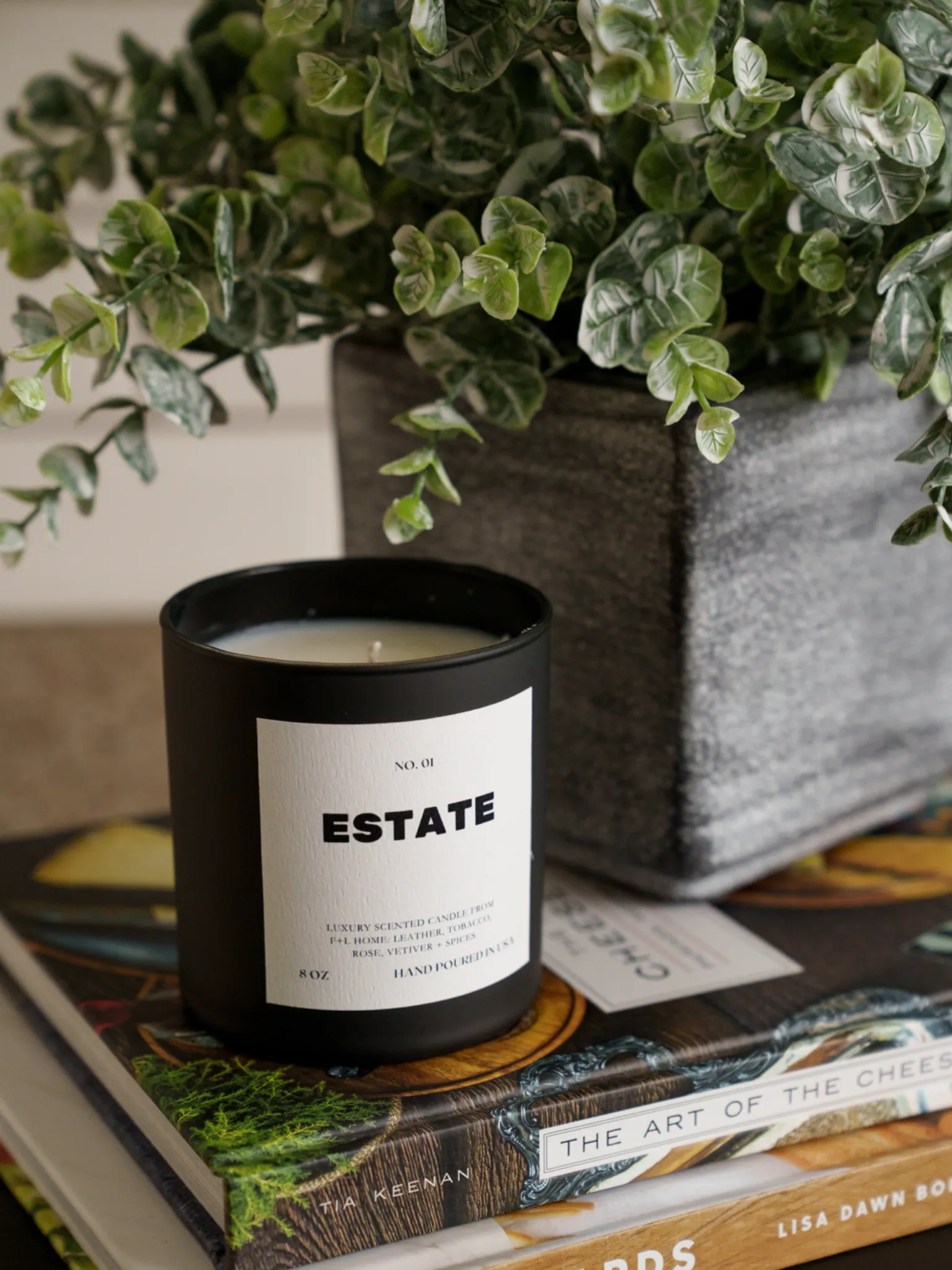 No. 01 Estate 8oz Soy Luxury Candle from F L Home