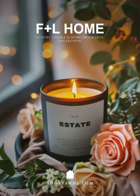 No. 01 Estate 8oz Soy Luxury Candle from F L Home