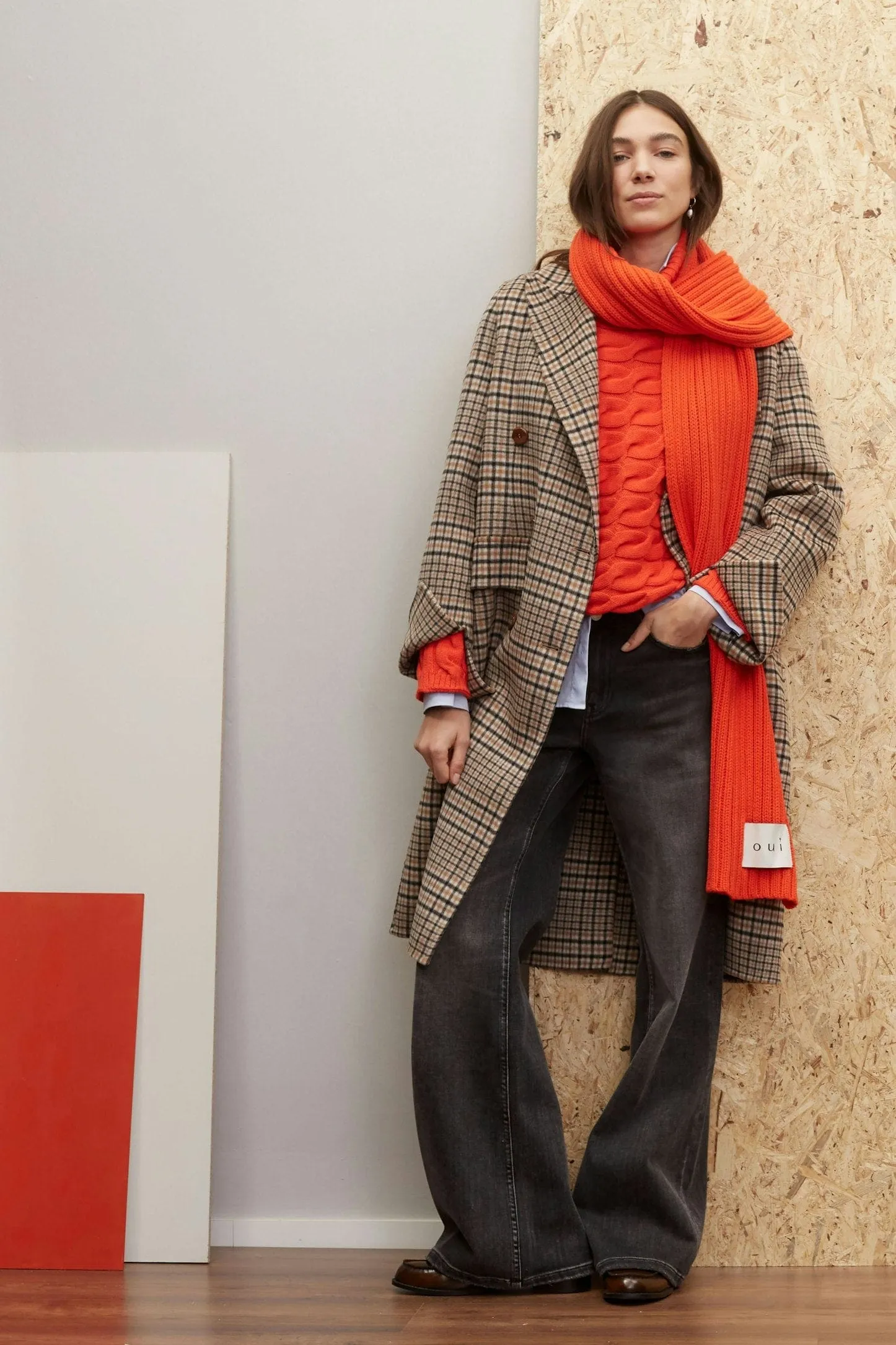 OUI FASHION - Manteau à Carreaux