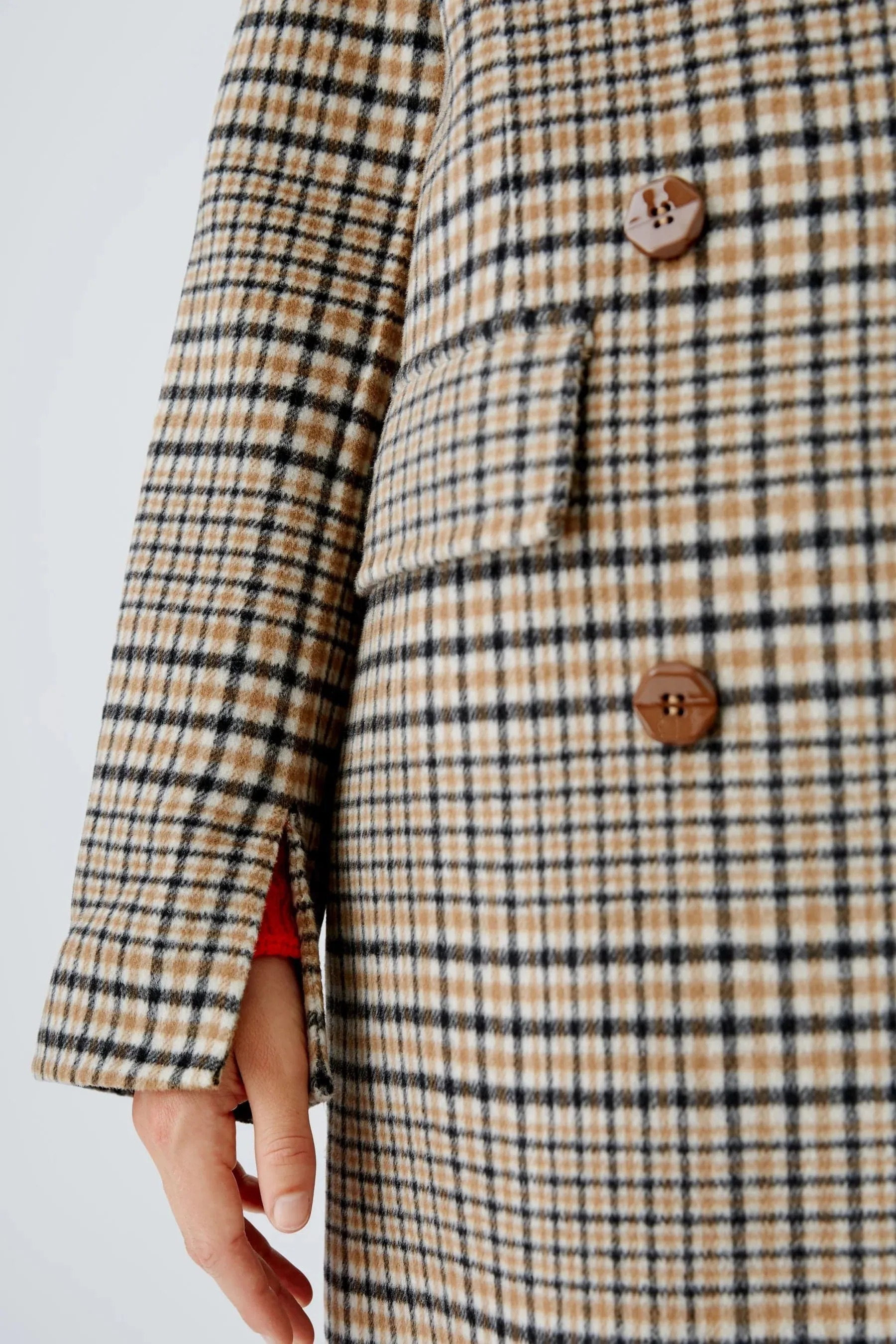 OUI FASHION - Manteau à Carreaux