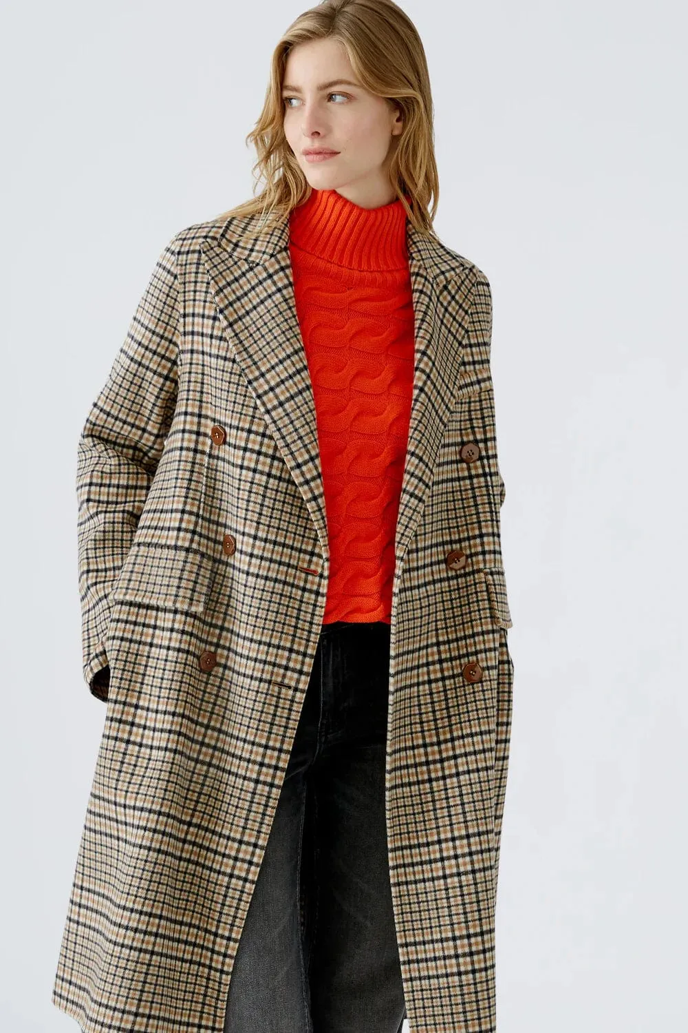 OUI FASHION - Manteau à Carreaux
