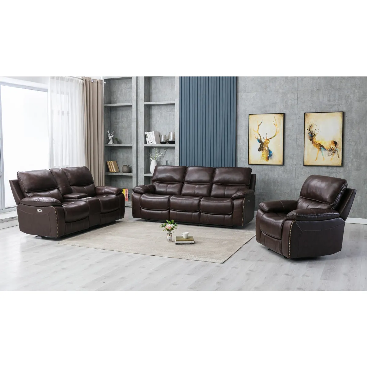 ReclineMax Power Loveseat with Console