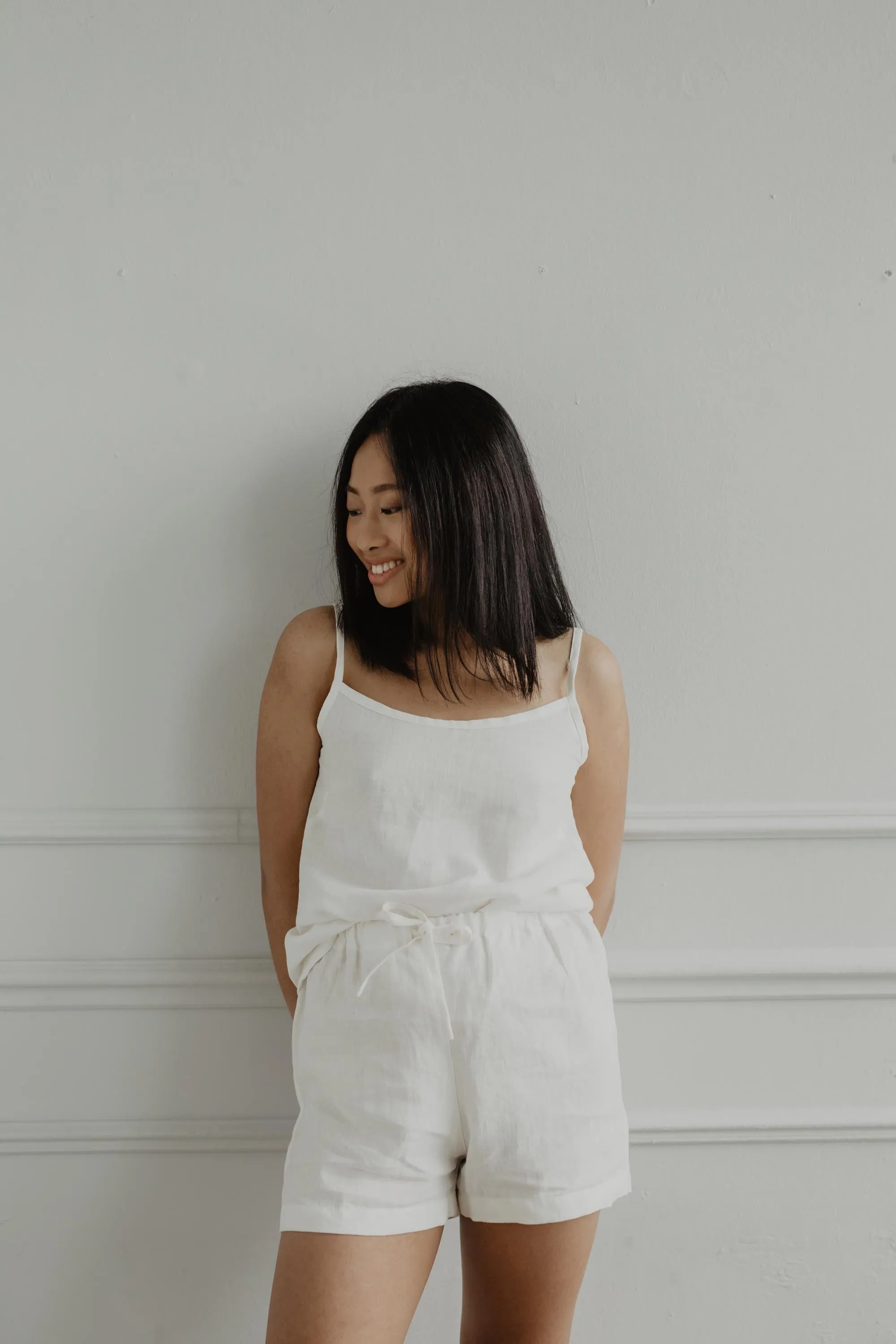 Sleeveless pajama set NIGHT OWL by AmourLinen