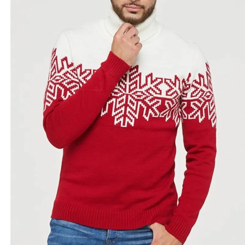 Soft Turtleneck Family Matching Christmas Sweater