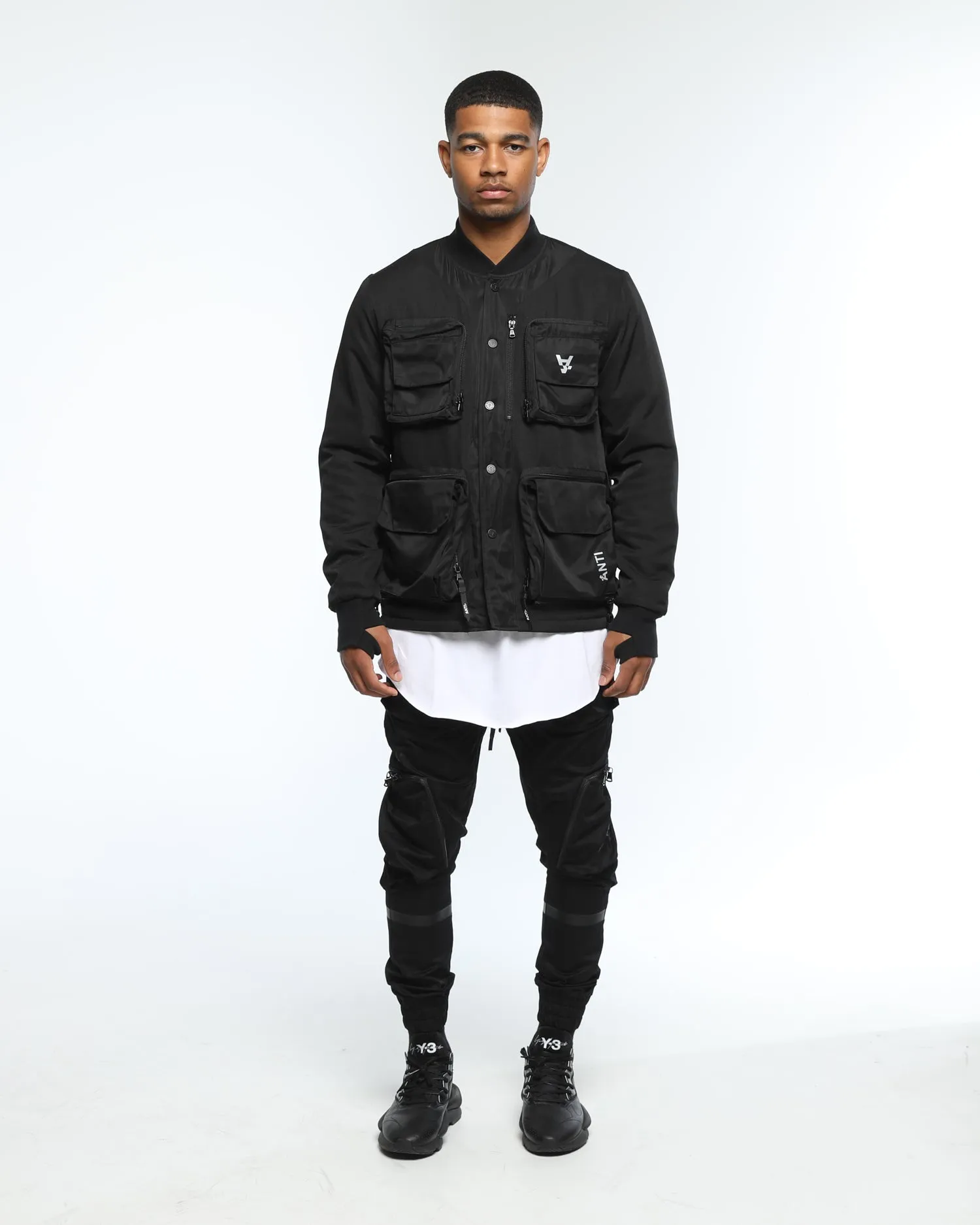 The Anti Order Non-Military Bomber Jacket Black/3M