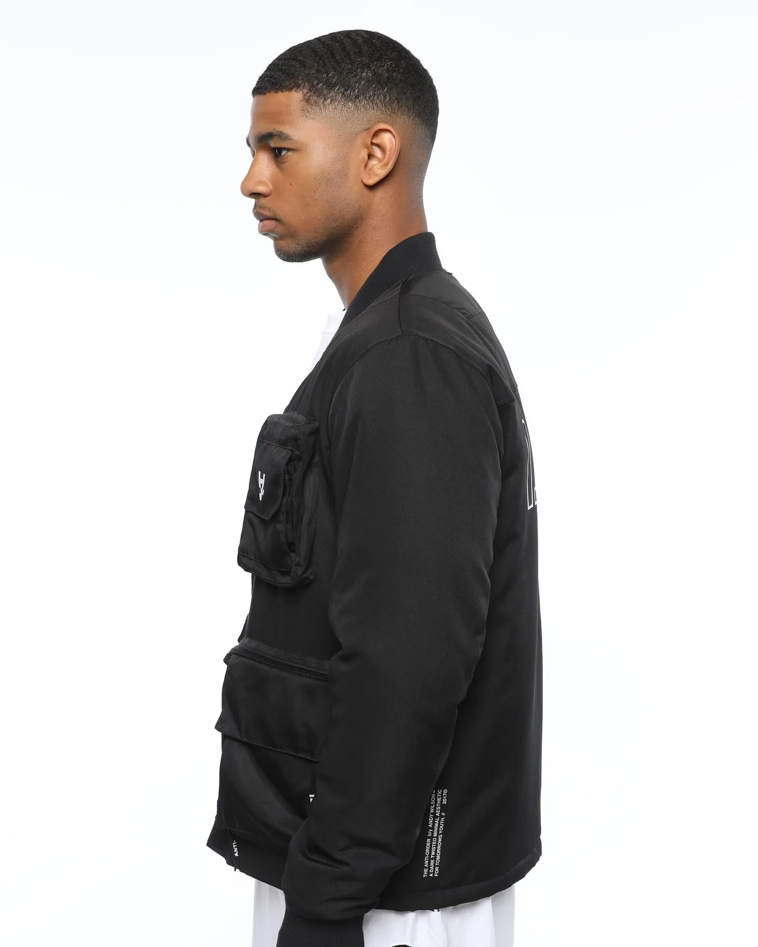 The Anti Order Non-Military Bomber Jacket Black/3M