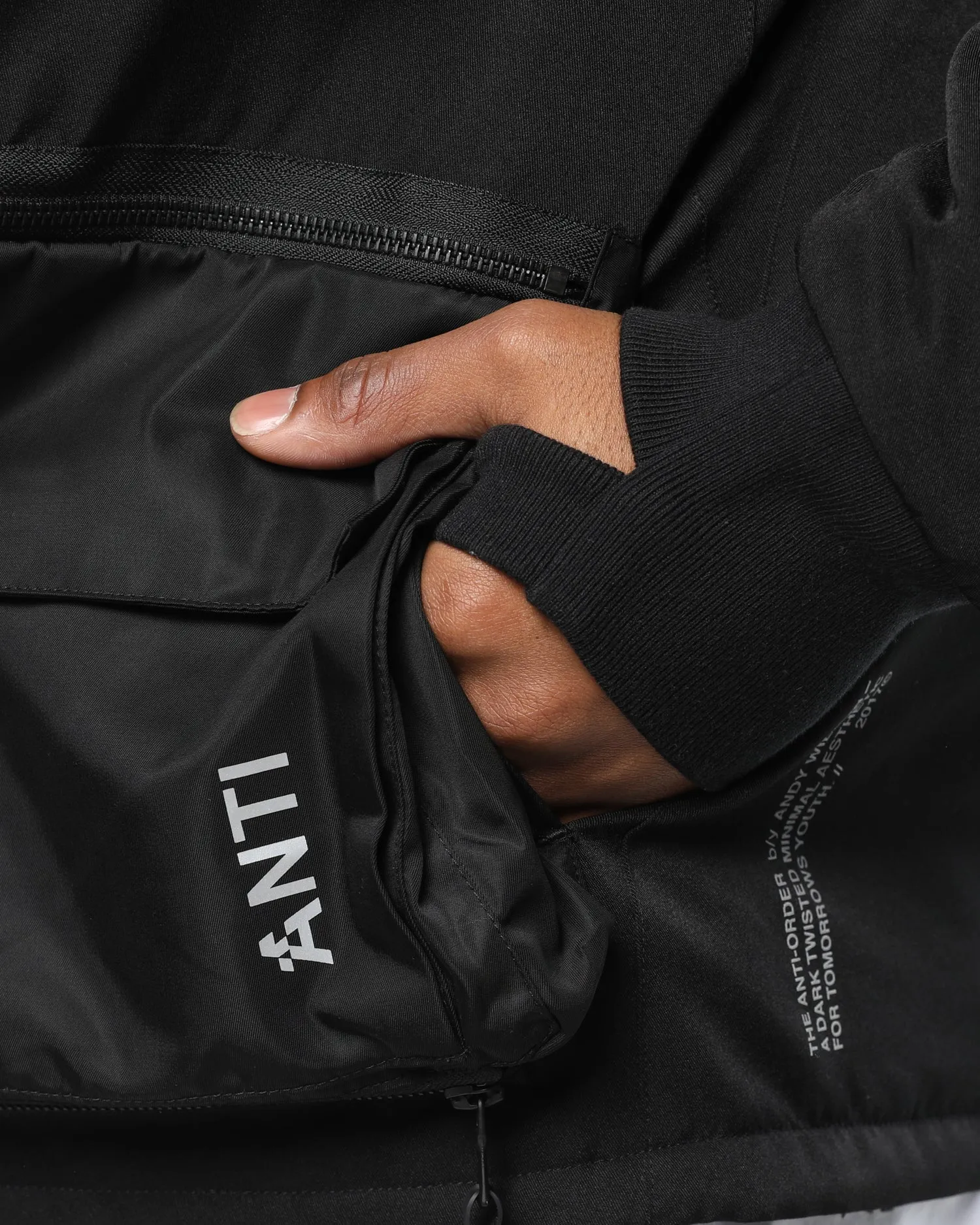 The Anti Order Non-Military Bomber Jacket Black/3M
