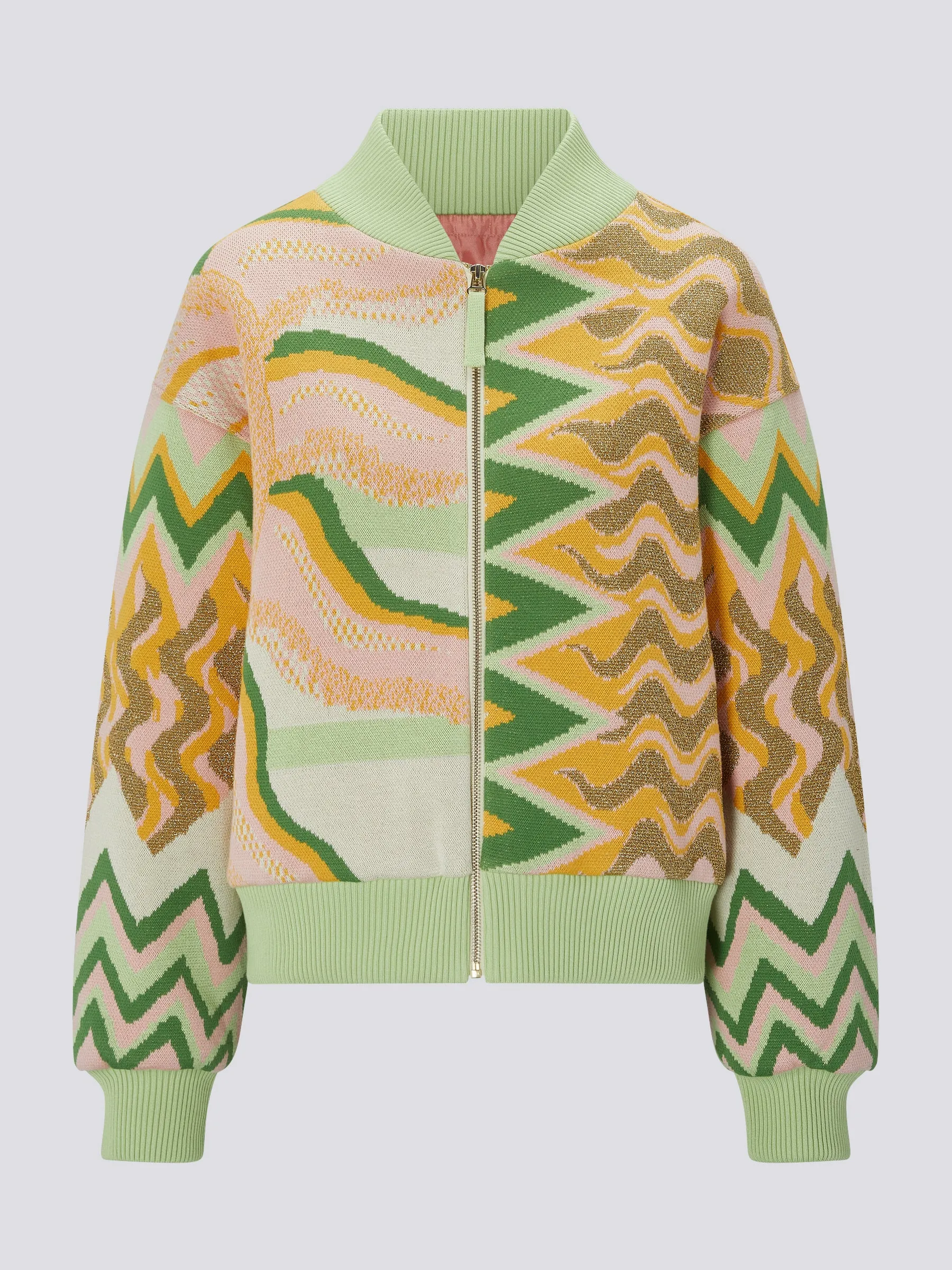 Under The Sun Cotton Jacquard Bomber Jacket