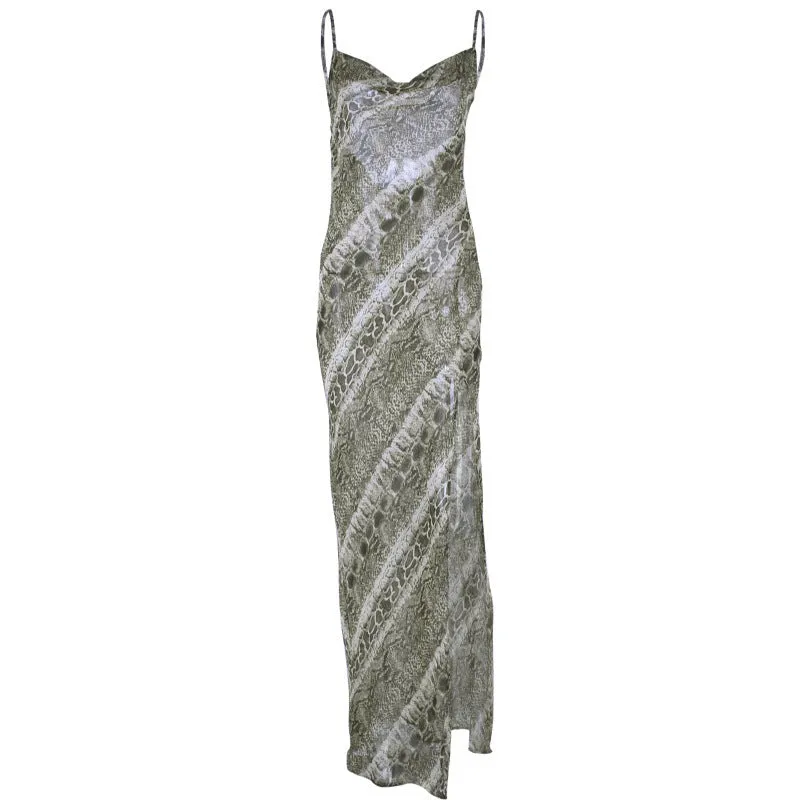 Uniwim birthday outfit  2024 Spring New Women's Clothing Sexy Strap Chiffon Split Dress Women