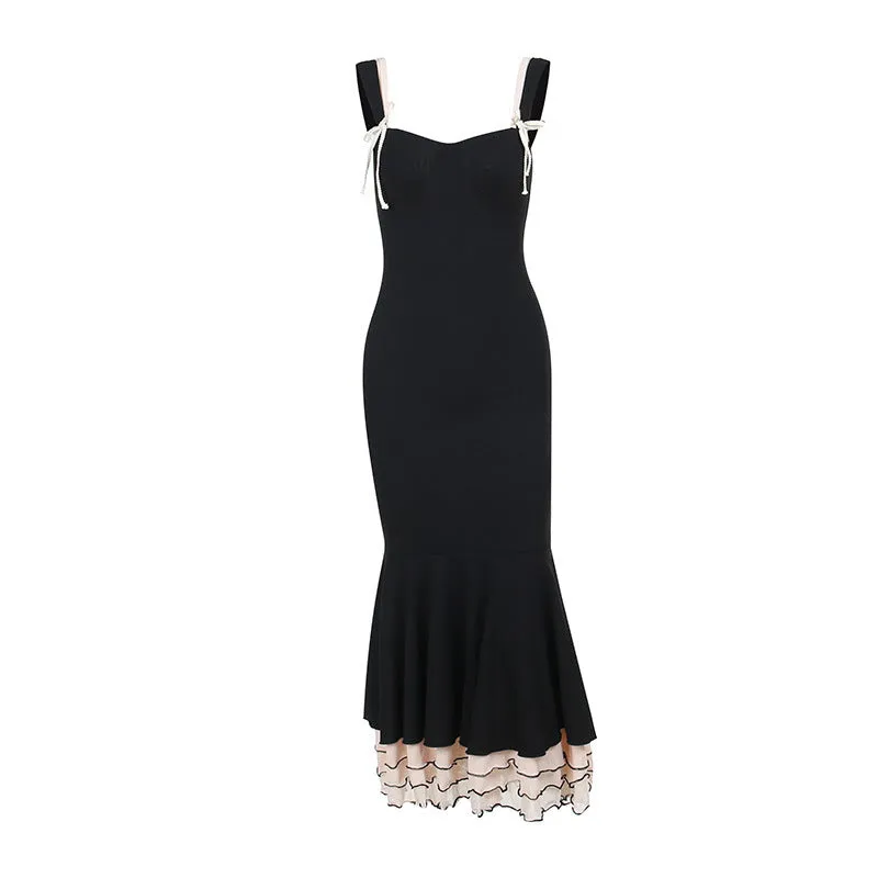 Uniwim jester dress to impress Stitching Fishtail Dress Autumn New Gentle Lady Style Dress Female Yl616dg
