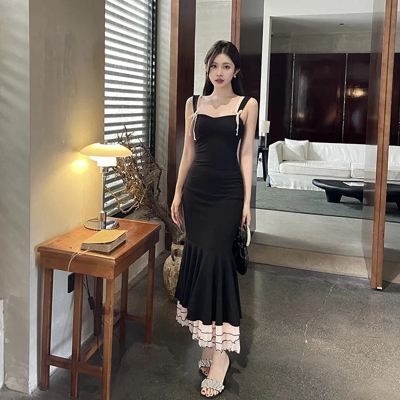 Uniwim jester dress to impress Stitching Fishtail Dress Autumn New Gentle Lady Style Dress Female Yl616dg