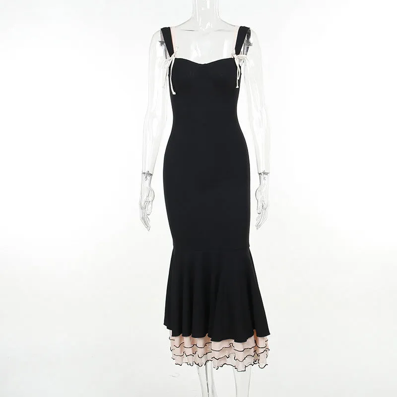Uniwim jester dress to impress Stitching Fishtail Dress Autumn New Gentle Lady Style Dress Female Yl616dg