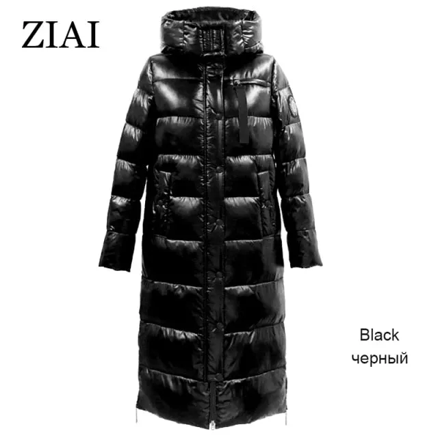 Winter Women Parka Long Warm Female Jacket Colorful Fabric Fashion Slim Women's Coat Perfect Brand Quality Hot ZR-9510
