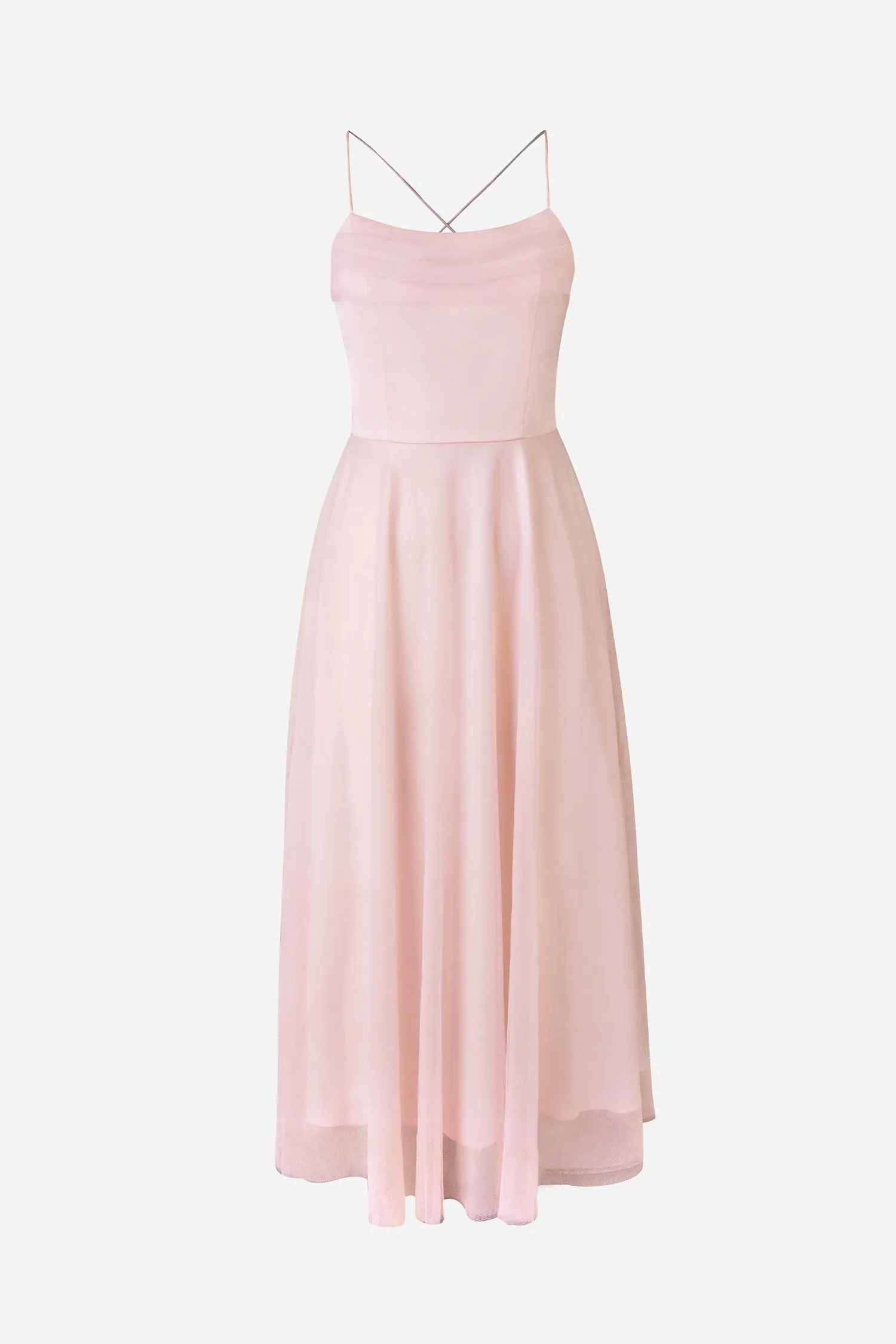 X Madison Beach Wedding Honeymoon Organza Tie Back Maxi Dress