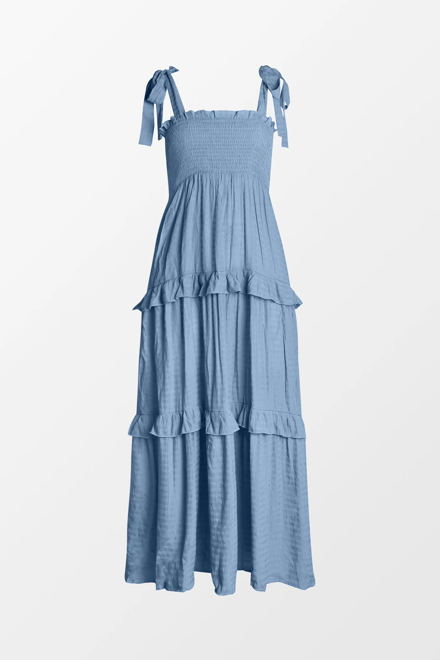 X Madison Beach Wedding Something Blue Smocked Maxi Dress