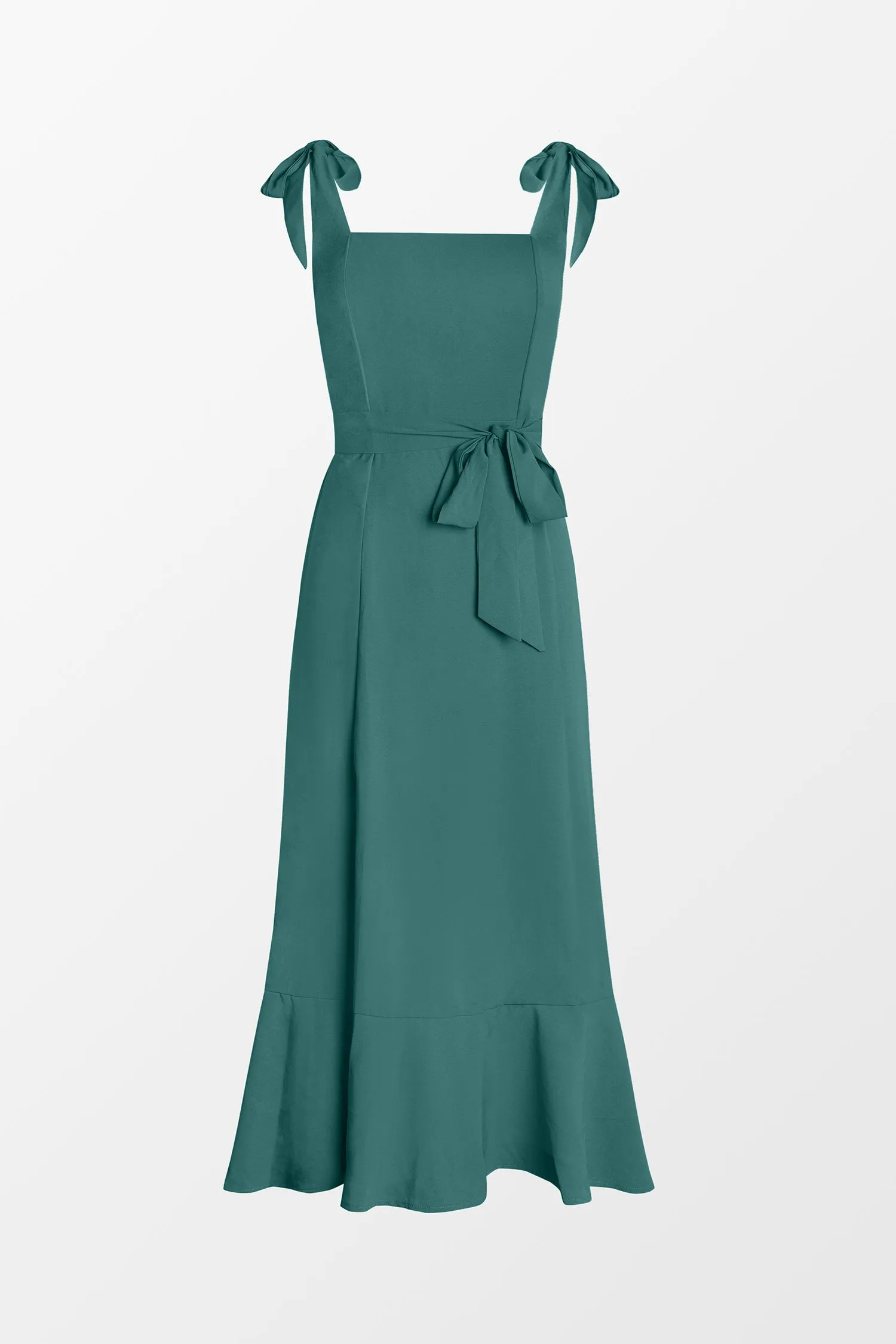 X Madison Love Belted Bow Tie Strap Dress