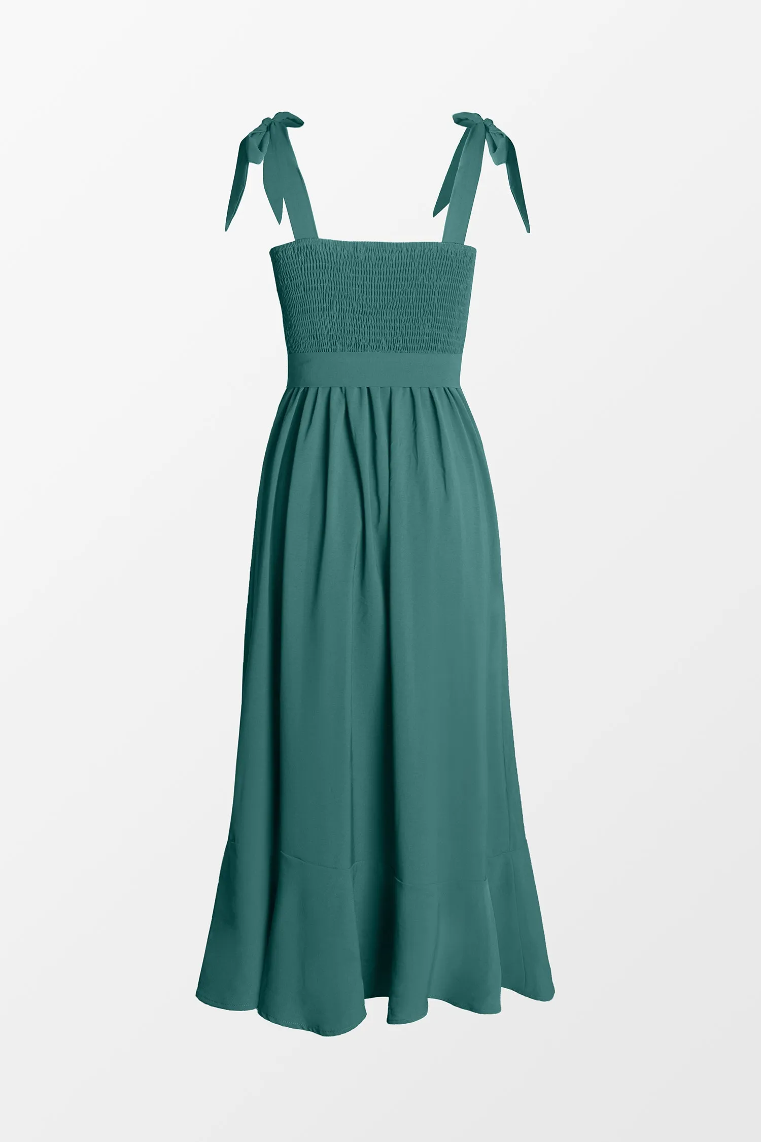 X Madison Love Belted Bow Tie Strap Dress